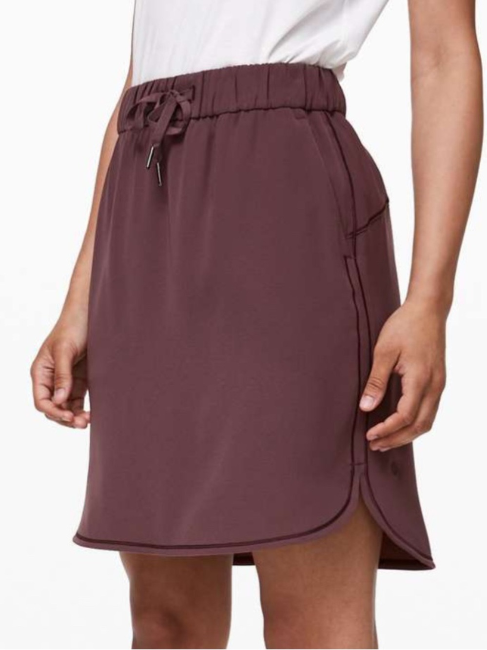 Lululemon On The Fly Skirt Woven Athletic Skirt Cherry Cola Women’s - Size 8